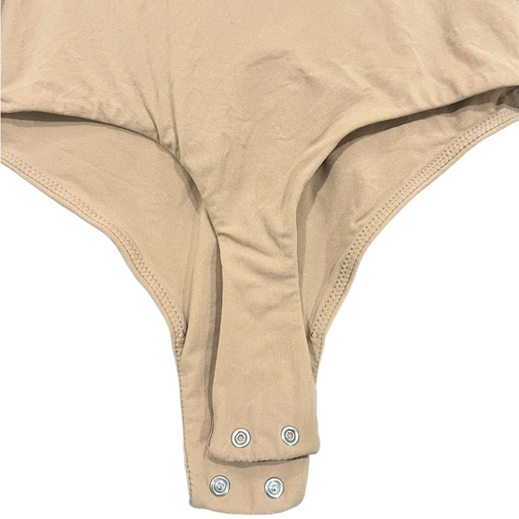 Skims Fits Everybody High Neck Body Suit Ochre - Picture 4 of 5